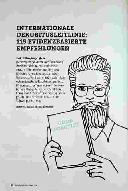 Vorschauseite 1: INTERNATIONALE DEKUBITUSLEITLINIE: 115 EVIDENZBASIERTE EMPFEHLUNGEN