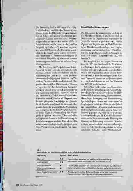 Vorschauseite 3: INTERNATIONALE DEKUBITUSLEITLINIE: 115 EVIDENZBASIERTE EMPFEHLUNGEN