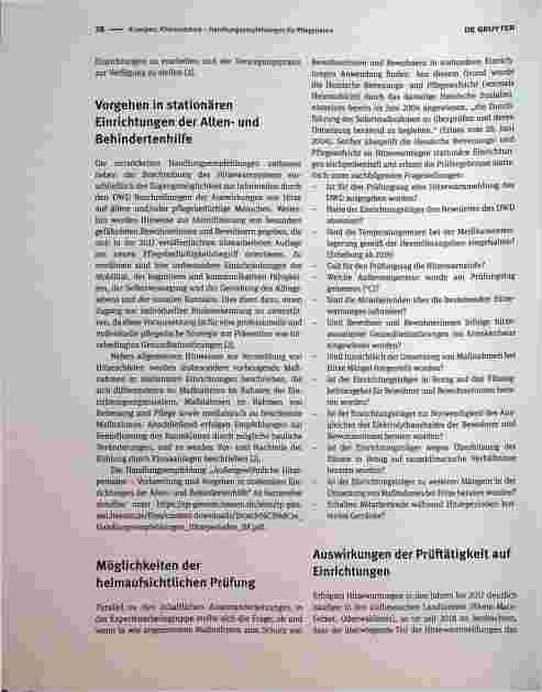 Vorschauseite 2: Klimaextreme - Handlungsempfehlungen für Pflegeheime und deren ordnungsrechtliche Überprüfung am Beispiel Hessen