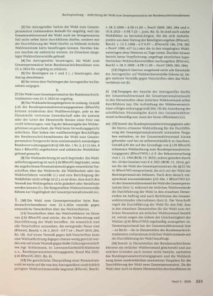 Vorschauseite 2: Anfechtung der Wahl zum Gesamtpersonalrat des Bundesnachrichtendienstes