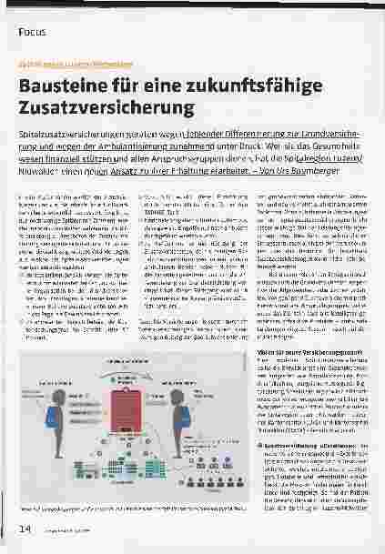 Vorschauseite 1: Bausteine für eine zukunftsfähige Zusatzversicherung