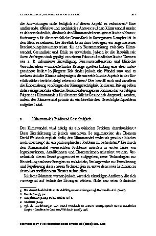 Vorschauseite 3: Klimawandel, Gesundheit und Ethik – Der Klimawandel als bioethisches Gerechtigkeitsproblem