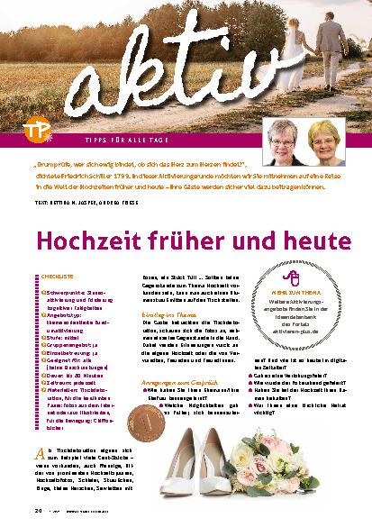 Vorschauseite 1: Hochzeit früher und heute