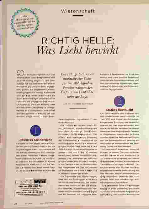Vorschauseite 1: RICHTIG HELL: Was Licht bewirkt