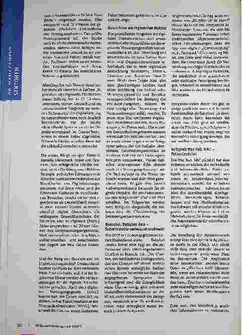 Vorschauseite 2: Intersektorale Versorgung durch Digitalisierung. Wie können wir den Einsatz digitaler Tools besser am regionalen Nutzen ausrichten?
