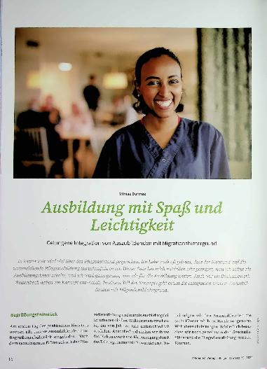 Vorschauseite 1: Ausbildung mit Spaß und Leichtigkeit. Gelungene Integration von Auszubildenden mit Migrationshintergrund.
