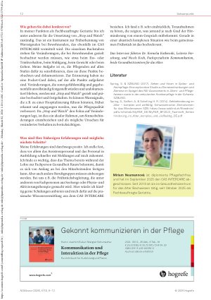 Vorschauseite 4: Sehund Hörbehinderungen in der Langzeitpflege Warum es wichtig ist, Sinnesbehinderungen zu erkennen