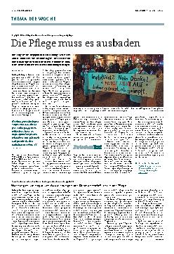 Vorschauseite 1: Die Pflege muss es ausbaden.