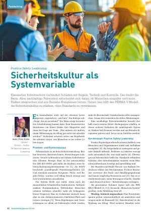 Vorschauseite 1: Positive Safety Leadership Sicherheitskultur als Systemvariable