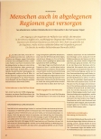 Vorschauseite 1: Menschen auch in abgelegenen Regionen gut versorgen. So arbeitet ein mobiler Palliativdienst im Oberwallis in den Schweizer Alpen.
