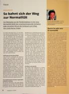 Vorschauseite 1: So bahnt sich der Weg zur Normalität.