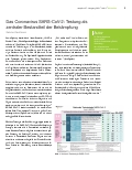 Vorschauseite 1: Das Coronavirus SARS-CoV-2: Testung als zentraler Bestandteil der Bekämpfung