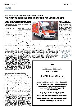 Vorschauseite 1: Krankentransporte in der letzten Lebensphase