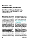 Vorschauseite 1: Multimodale Schmerztherapie im Alter