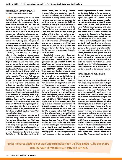 Vorschauseite 2: Partizipation zwischen Teilhabe, Teilgabe und Teilnahme