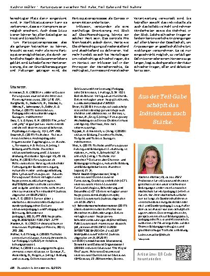 Vorschauseite 4: Partizipation zwischen Teilhabe, Teilgabe und Teilnahme