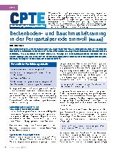 Vorschauseite 1: Beckenbodenund Bauchmuskeltraining in der Peripartalperiode sinnvoll.