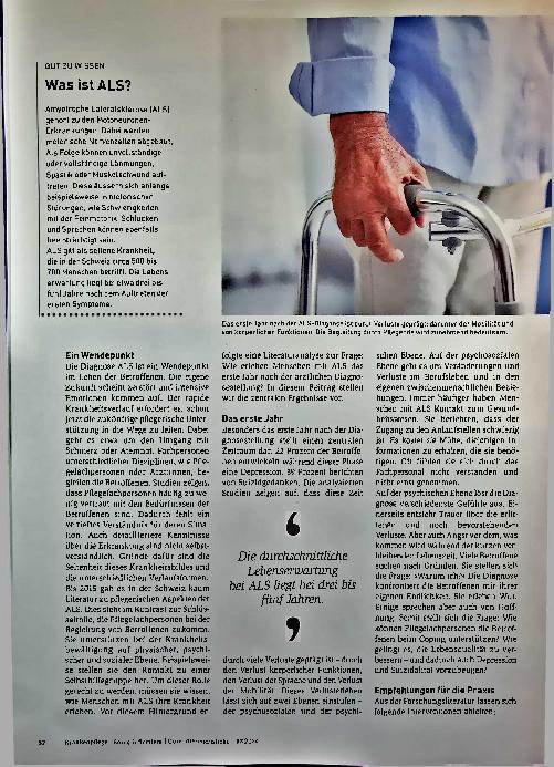 Vorschauseite 2: ALS - drei Buchstaben, die ein Leben für immer verändern