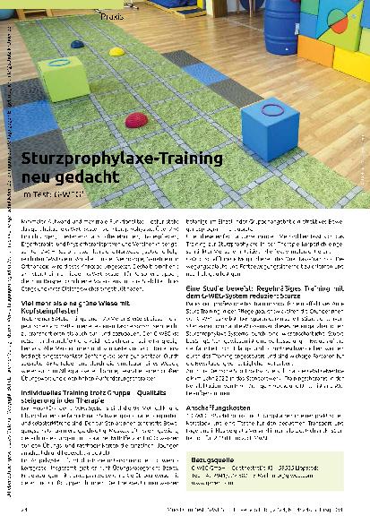 Vorschauseite 1: Sturzprophylaxe-Training neu gedacht