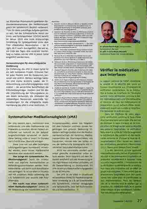 Vorschauseite 2: Systematischer Medikationsabgleich an Schnittstellen - do it now!