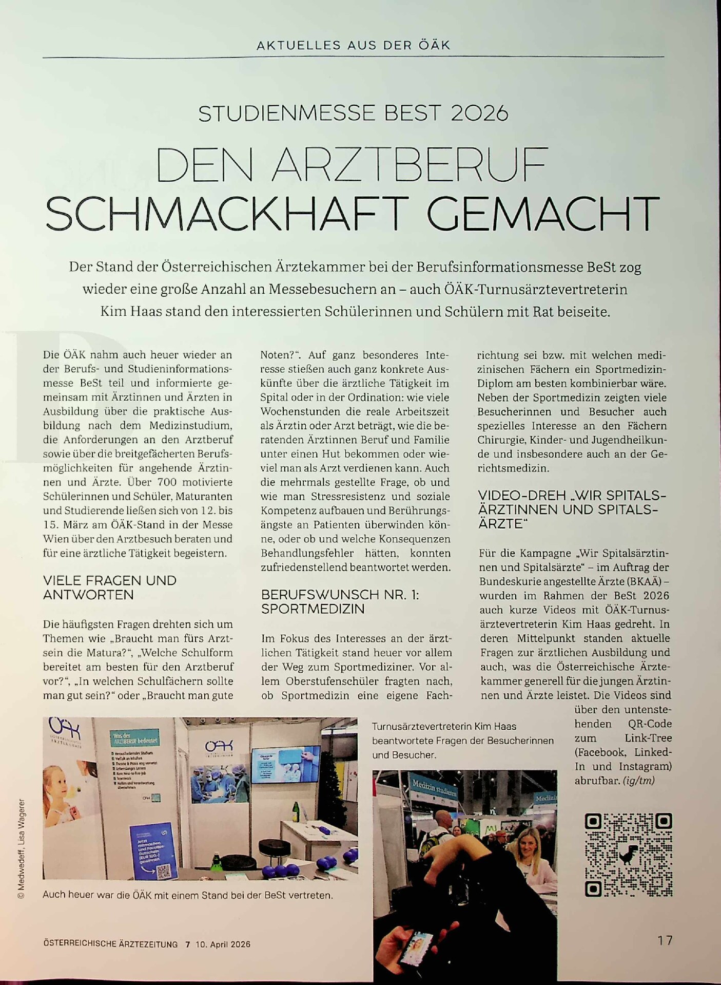 Vorschauseite 1: Den Arztberuf schmackhaft gemacht