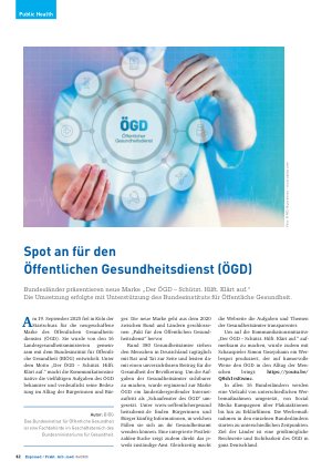 Vorschauseite 1: Spot an für den Öffentlichen Gesundheitsdienst (ÖGD)