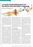 Vorschauseite 1: Lernende theaterpädagogisch auf berufliche Anforderungen vorbereiten. Mit TUSCH in die Ergotherapie.