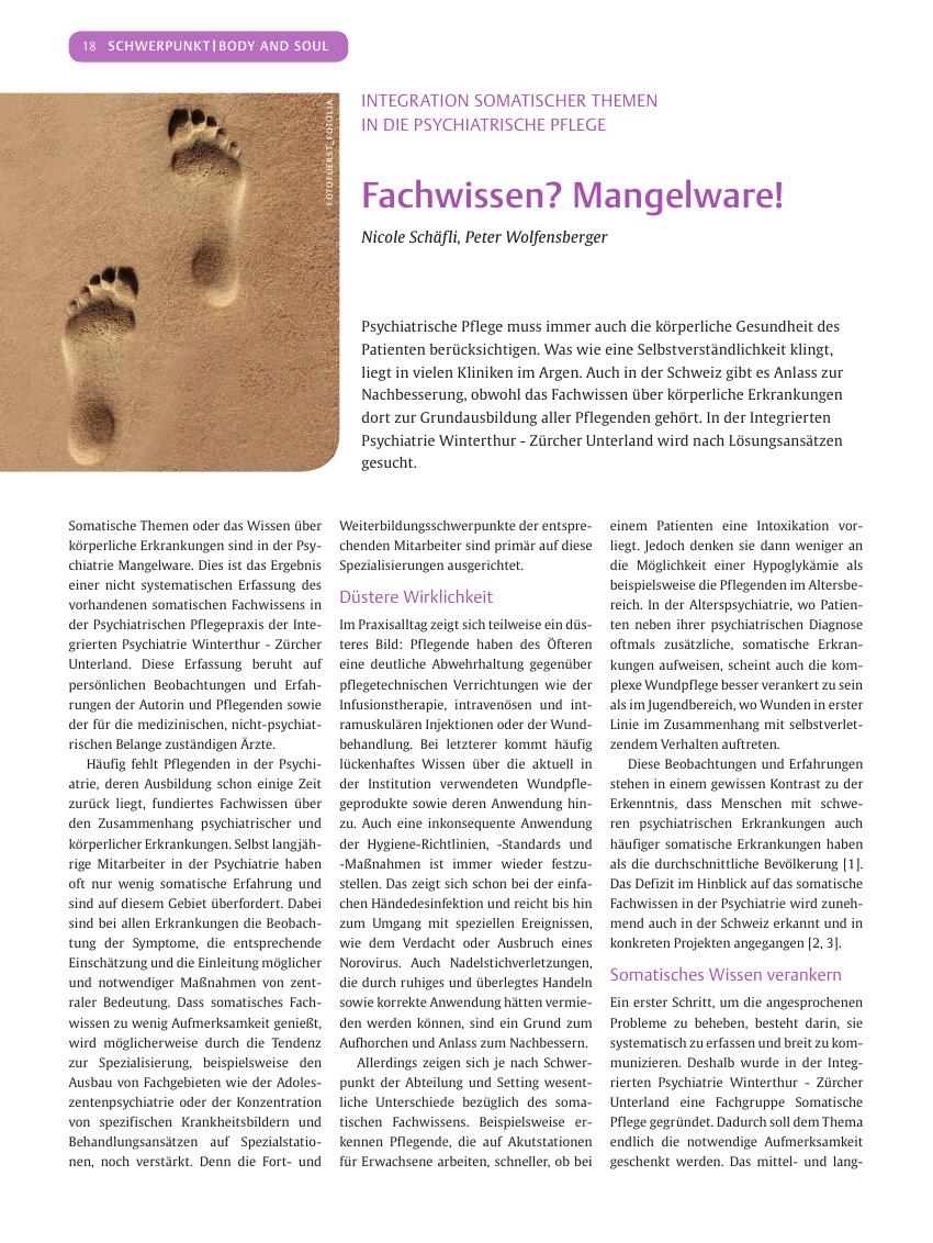 Vorschauseite 1: Fachwissen? Mangelware!