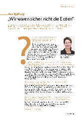 Vorschauseite 1: Wir waren sicher nicht die Ersten.