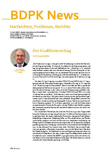 Vorschauseite 1: Der Koalitionsvertrag
