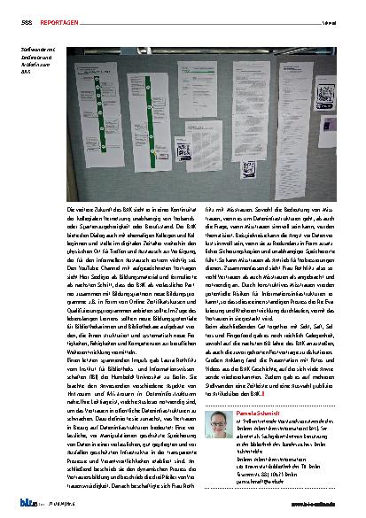 Vorschauseite 3: Kontinuität im Wandel – 60 Jahre Berliner Arbeitskreis Information
