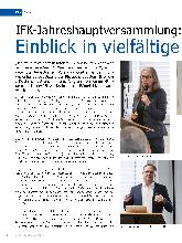 Vorschauseite 1: IFK-Jahreshauptversammlung: Einblick in vielfältige Verbandsarbeit