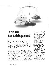Vorschauseite 1: Fette auf der Anklagebank