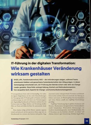 Vorschauseite 1: IT-Führung in der digitalen Transformation: Wie Krankenhäuser Veränderung wirksam gestalten