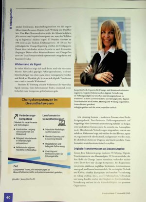 Vorschauseite 2: IT-Führung in der digitalen Transformation: Wie Krankenhäuser Veränderung wirksam gestalten