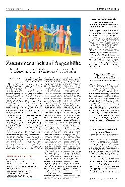 Vorschauseite 1: Zusammenarbeit auf Augenhöhe