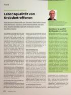 Vorschauseite 1: Lebensqualität von Krebsbetroffenen
