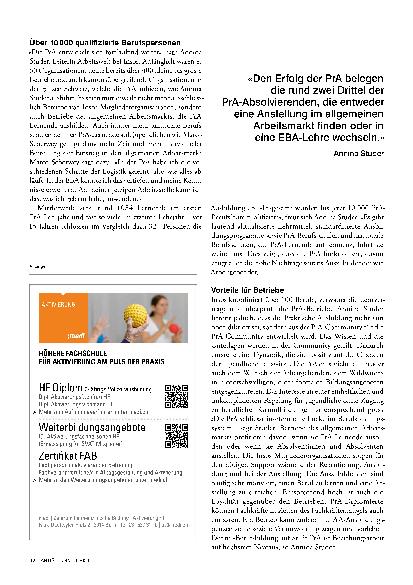 Vorschauseite 3: Erste Schritte im Arbeitsmarkt dank: Praktischer Ausbildung PrA
