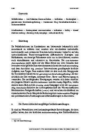 Vorschauseite 2: Vermeidung von Fehlallokationen am Lebensende durch Arzt-Patienten-Kommunikation?