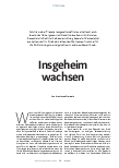 Vorschauseite 1: Insgeheim wachsen
