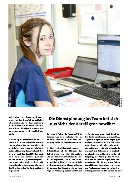 Vorschauseite 2: Work-Life beginnt beim Dienstplan