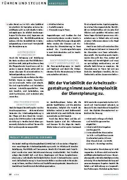 Vorschauseite 3: Work-Life beginnt beim Dienstplan