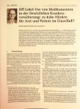 Vorschauseite 1: Off-Label-Use von Medikamenten in der Gesetzlichen Krankenversicherung: zu hohe Hürden für Arzt und Patient im Einzelfall?