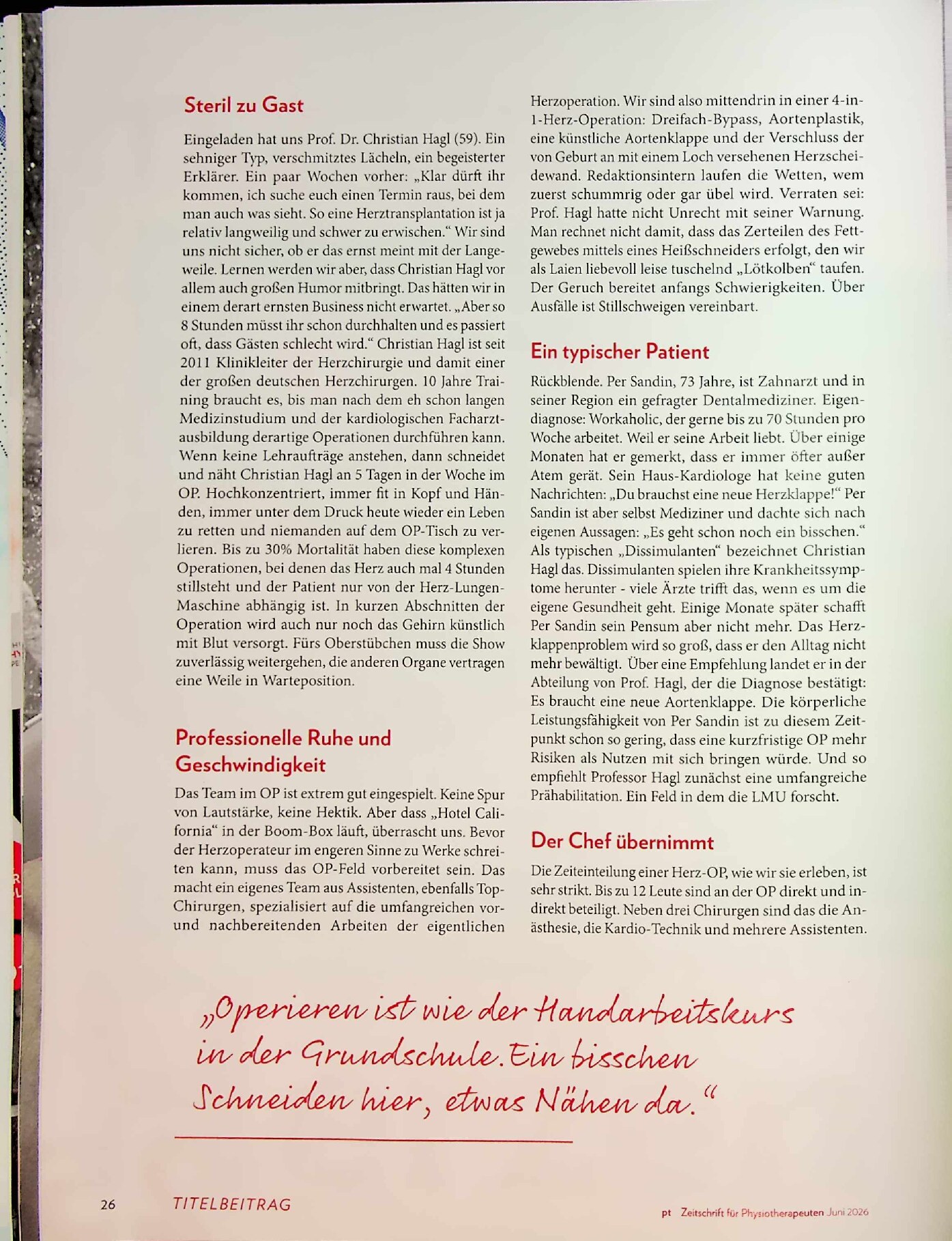 Vorschauseite 3: Prähabilitation vor dem ersten Schnitt