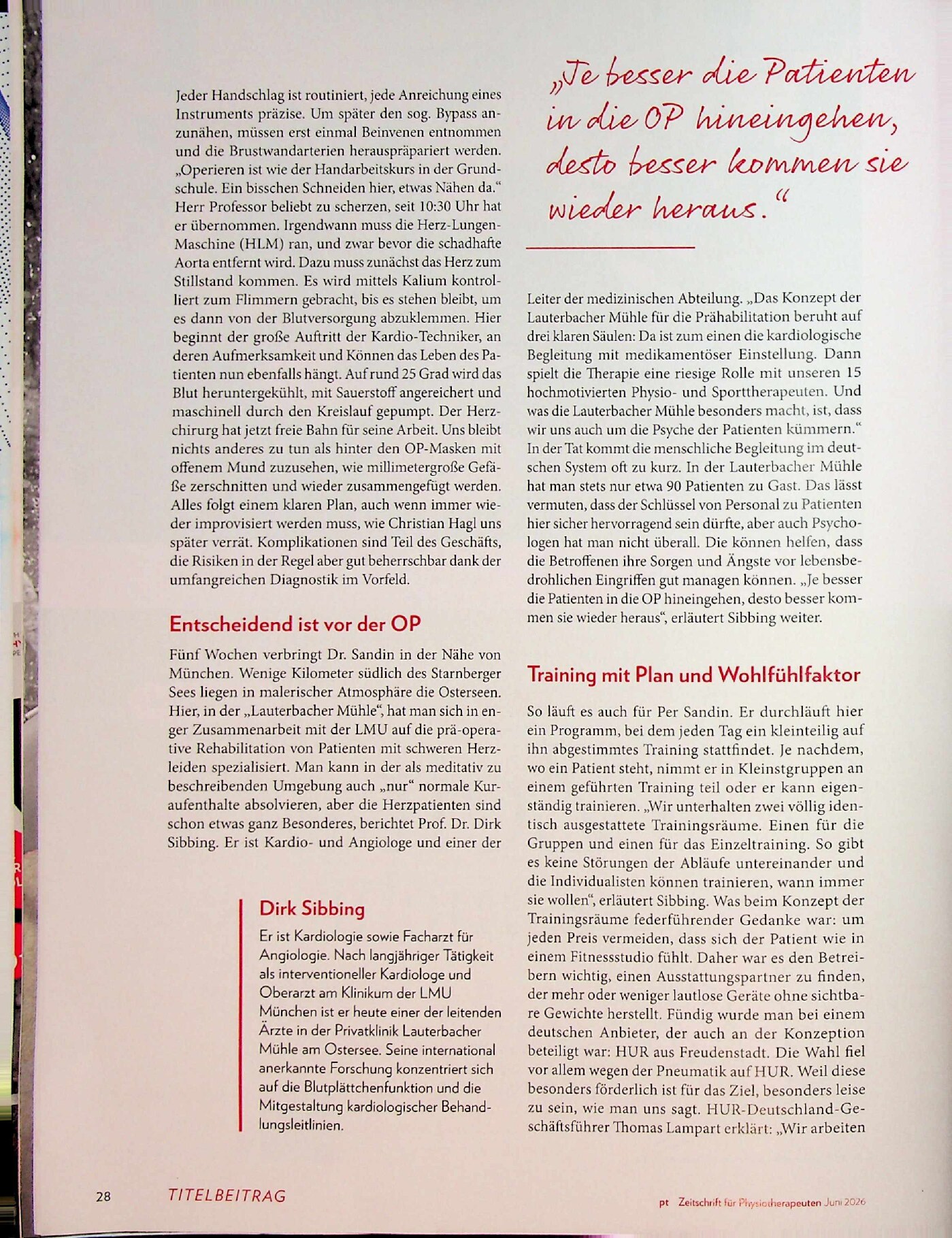 Vorschauseite 5: Prähabilitation vor dem ersten Schnitt