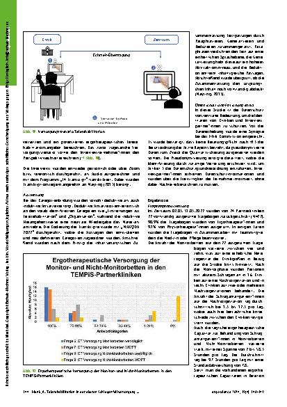 Vorschauseite 5: Telerehabilitation in der akuten Schlaganfallversorgung – Eine Bedarfsanalyse in einem telemedizinischen Schlaganfallnetzwerk in Südostbayern