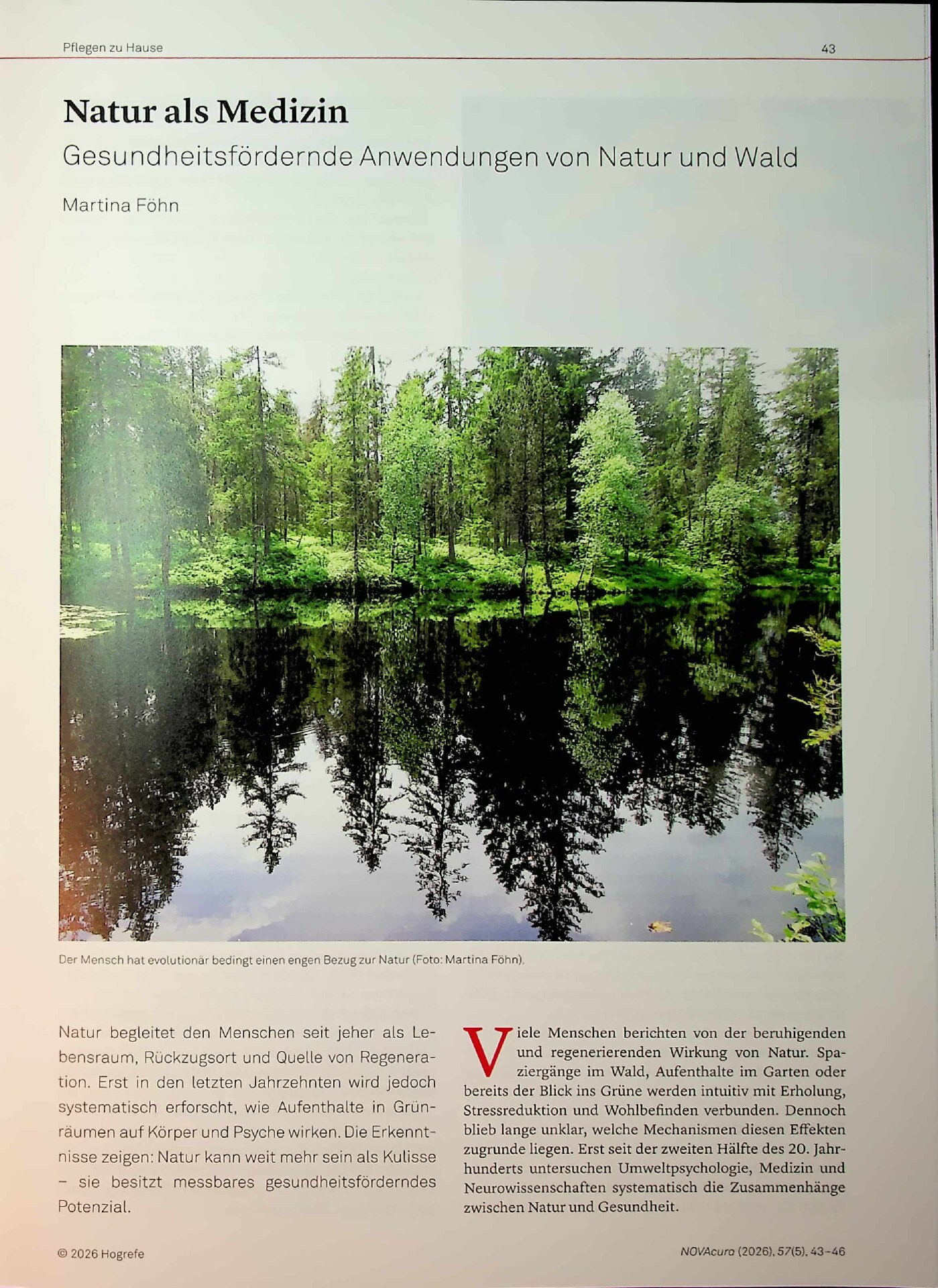 Vorschauseite 1: Natur als Medizin, gesundheitsfördernde Anwendungen von Natur und Wald