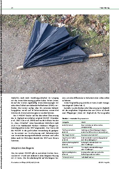 Vorschauseite 2: Dokumentation der psychiatrischen Intensivbetreuung Evaluation des A-MSORT Verlaufsbogen