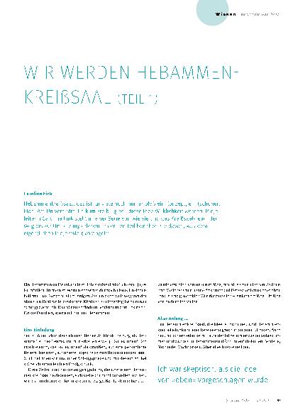 Vorschauseite 2: Wir werden Hebammen (Teil 1)