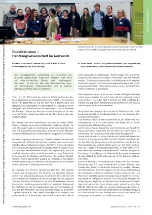 Vorschauseite 1: Pluralität leben – Handlungswissenschaft im Austausch